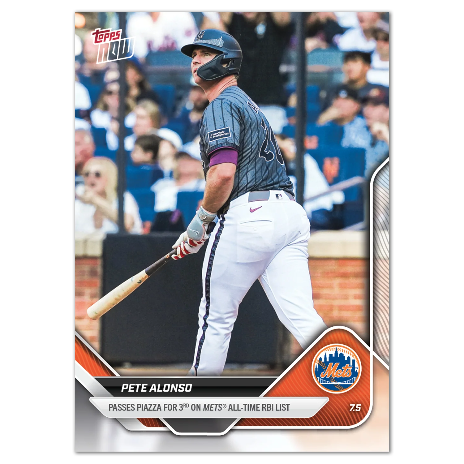2025 Topps Now #390 Pete Alonso