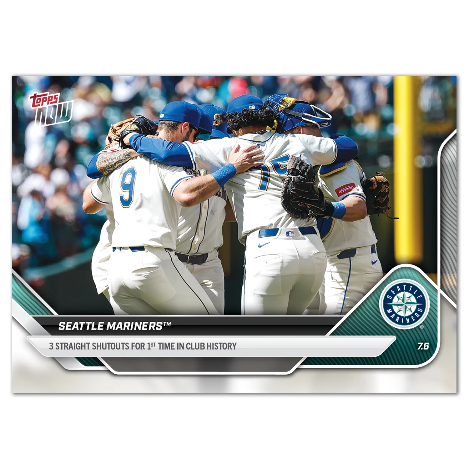 2025 Topps Now #395 Seattle Mariners