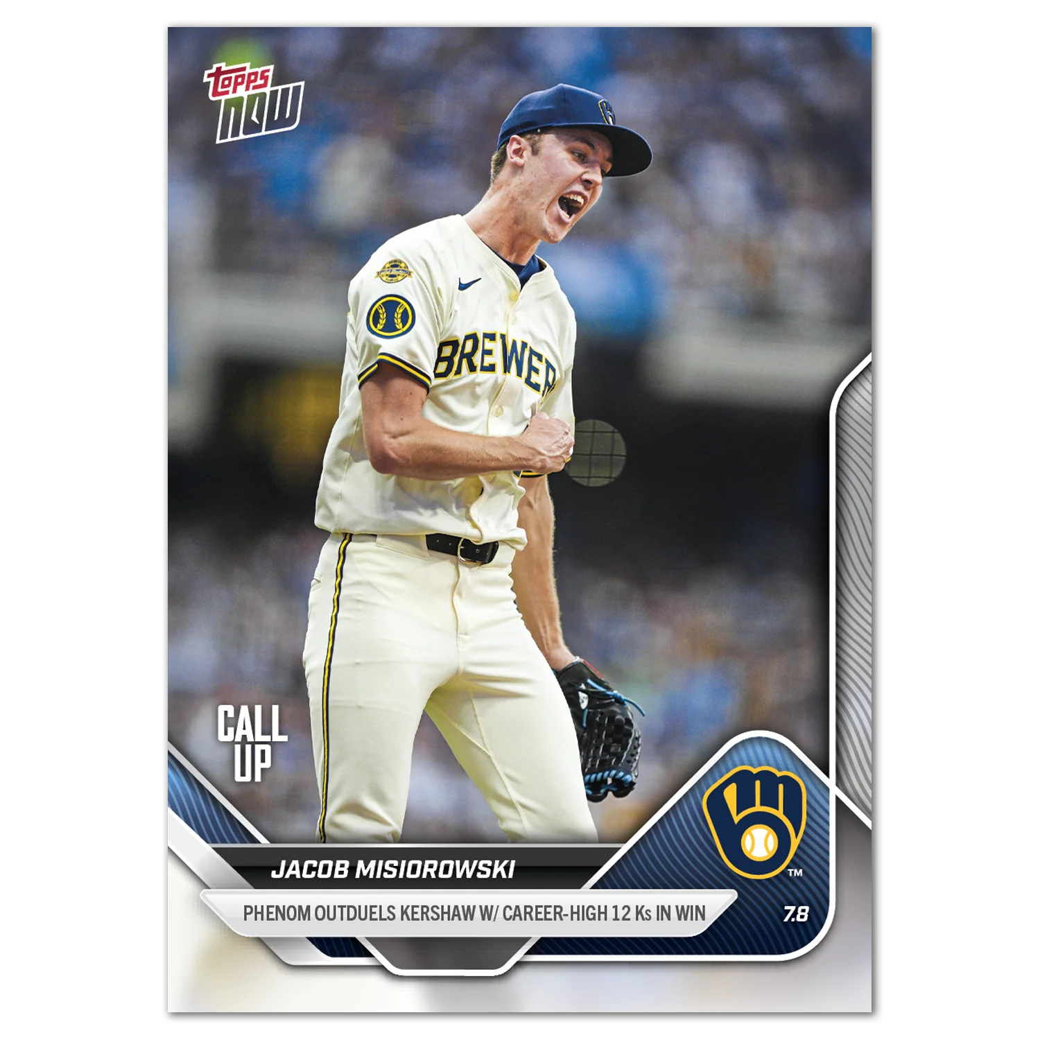 2025 Topps Now #402 Jacob Misiorowski