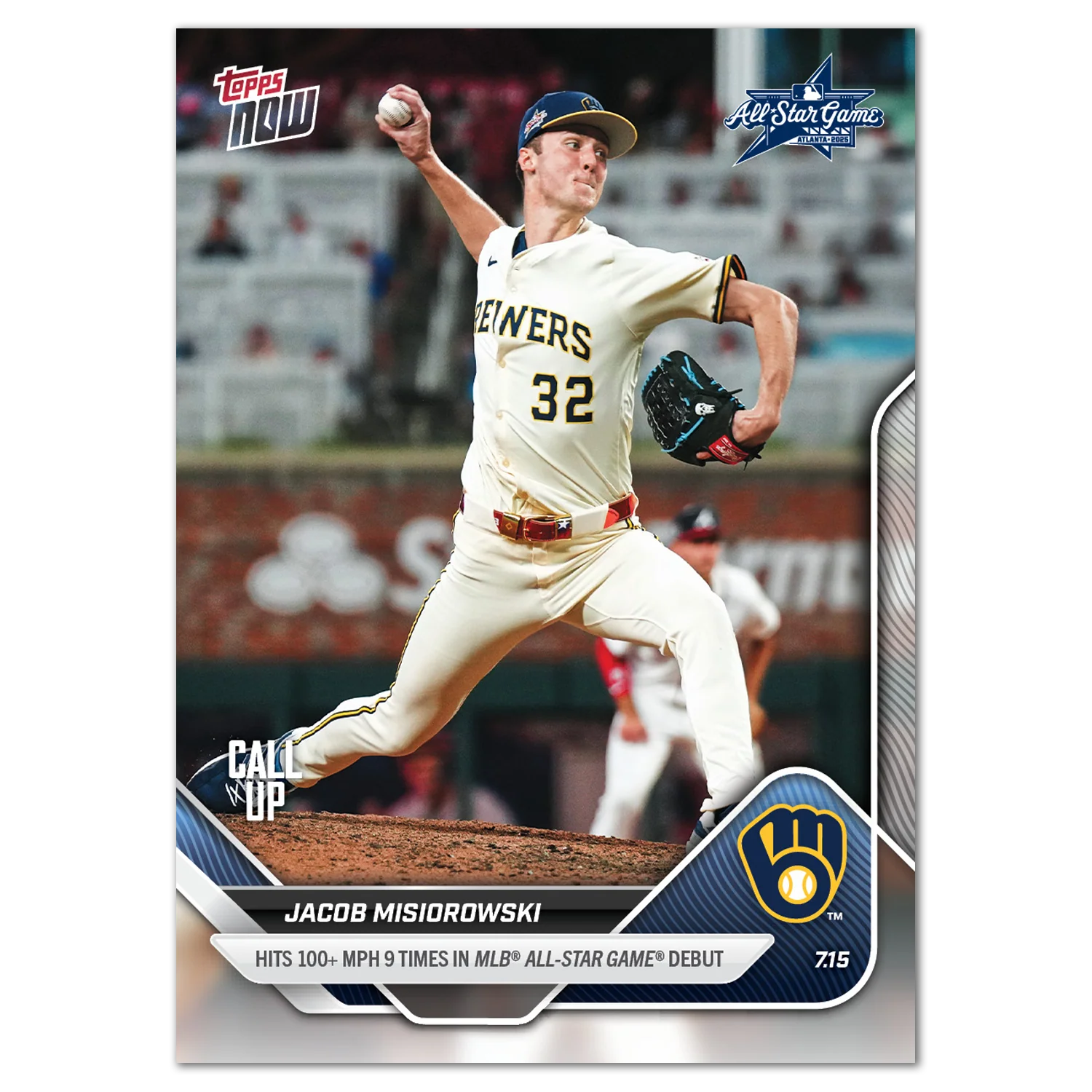 2025 Topps Now #432 Jacob Misiorowski