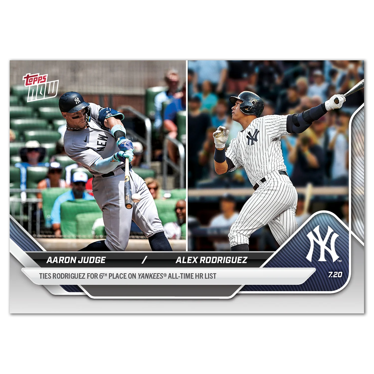 2025 Topps Now #443 Alex Rodriguez / Aaron Judge