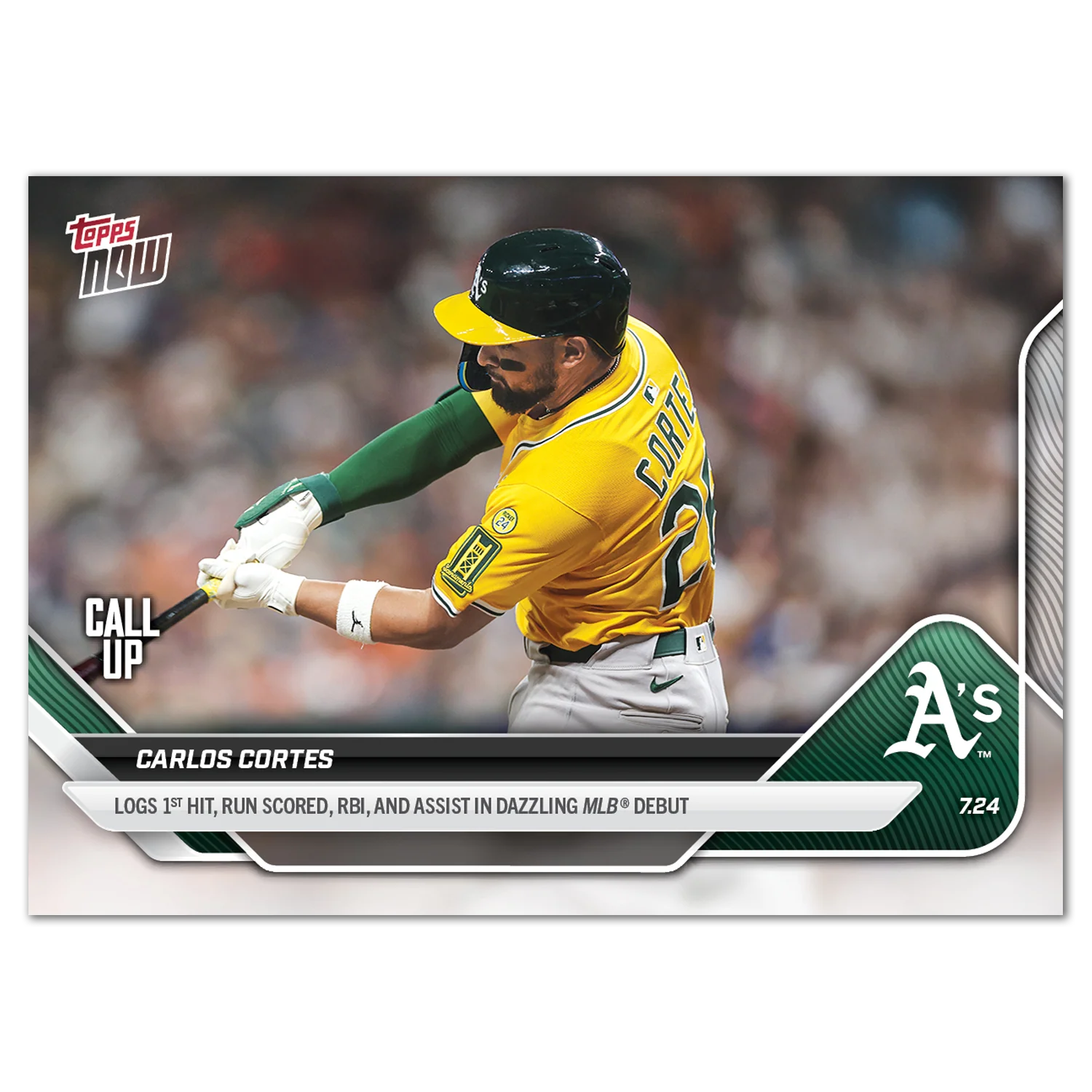 2025 Topps Now #460 Carlos Cortes