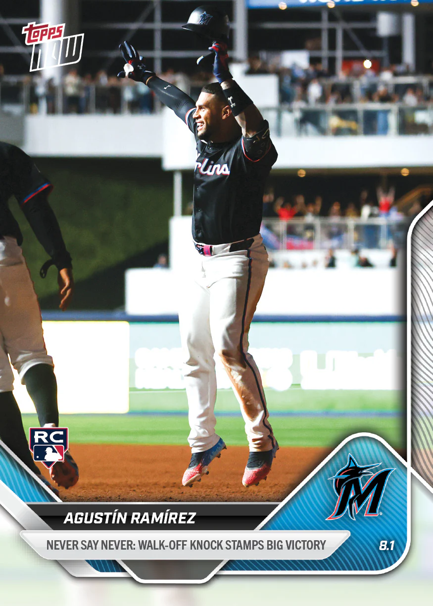 2025 Topps Now #496 Agustín Ramírez