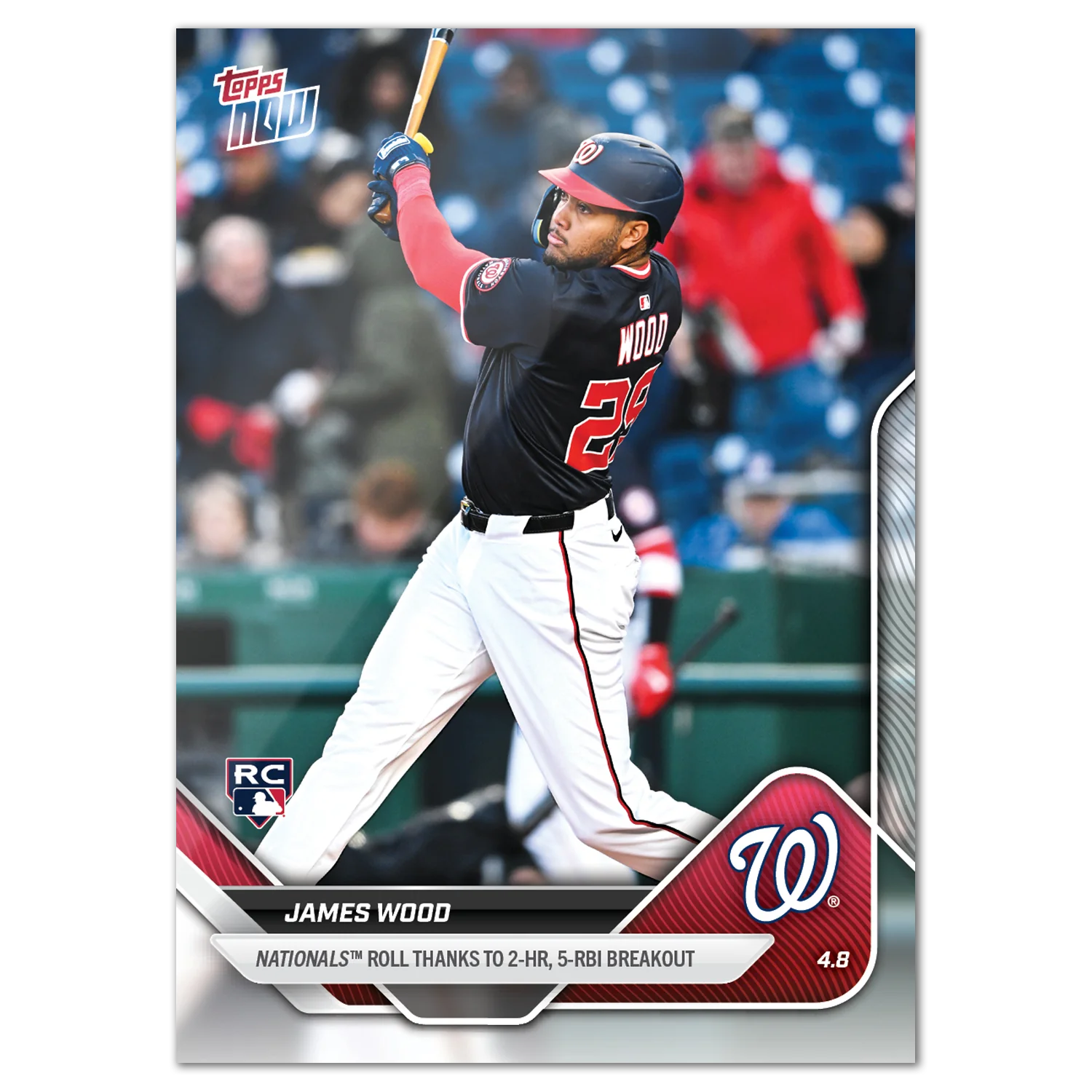 2025 Topps Now #50 James Wood
