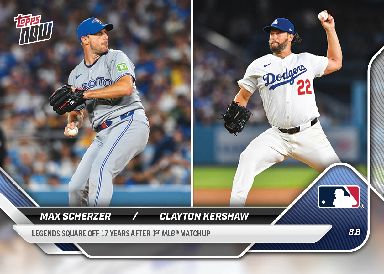 2025 Topps Now #535 Max Scherzer / Clayton Kershaw