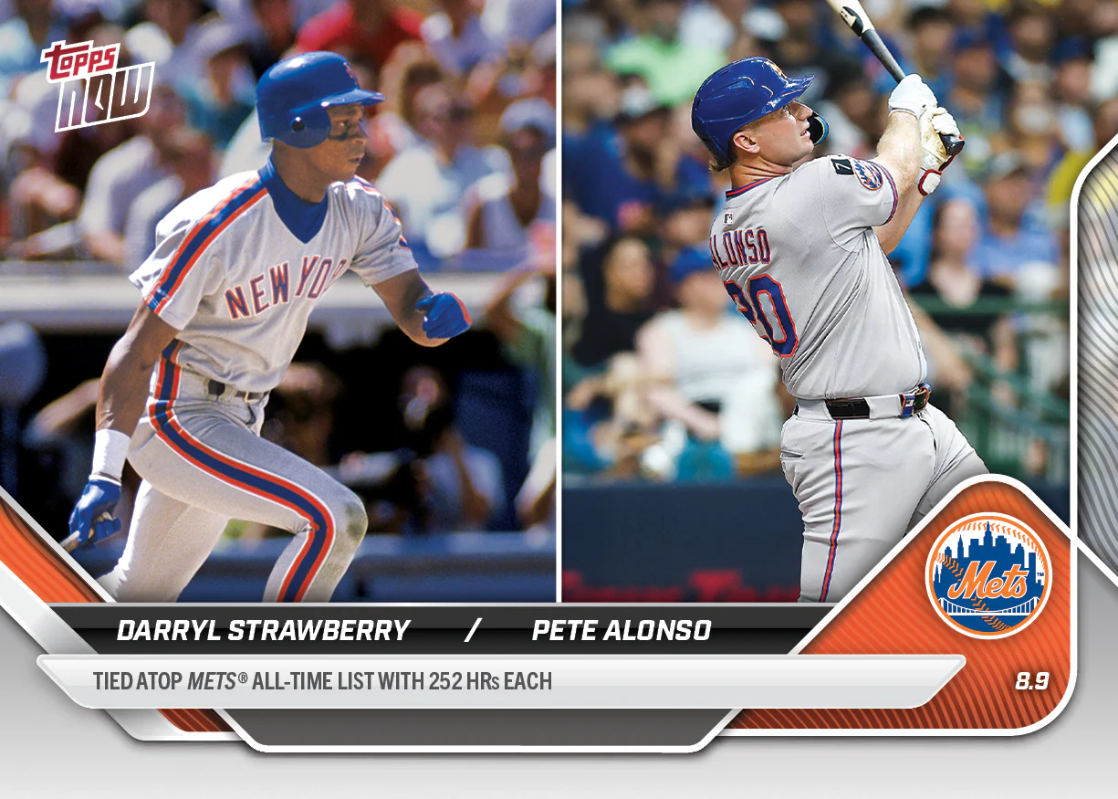 2025 Topps Now #541 Darryl Strawberry/Pete Alonso