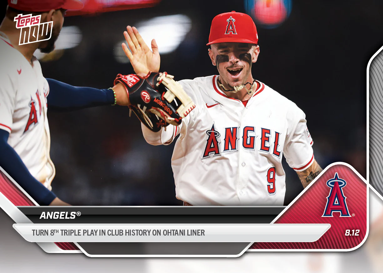 2025 Topps Now #552 Angels Triple Play