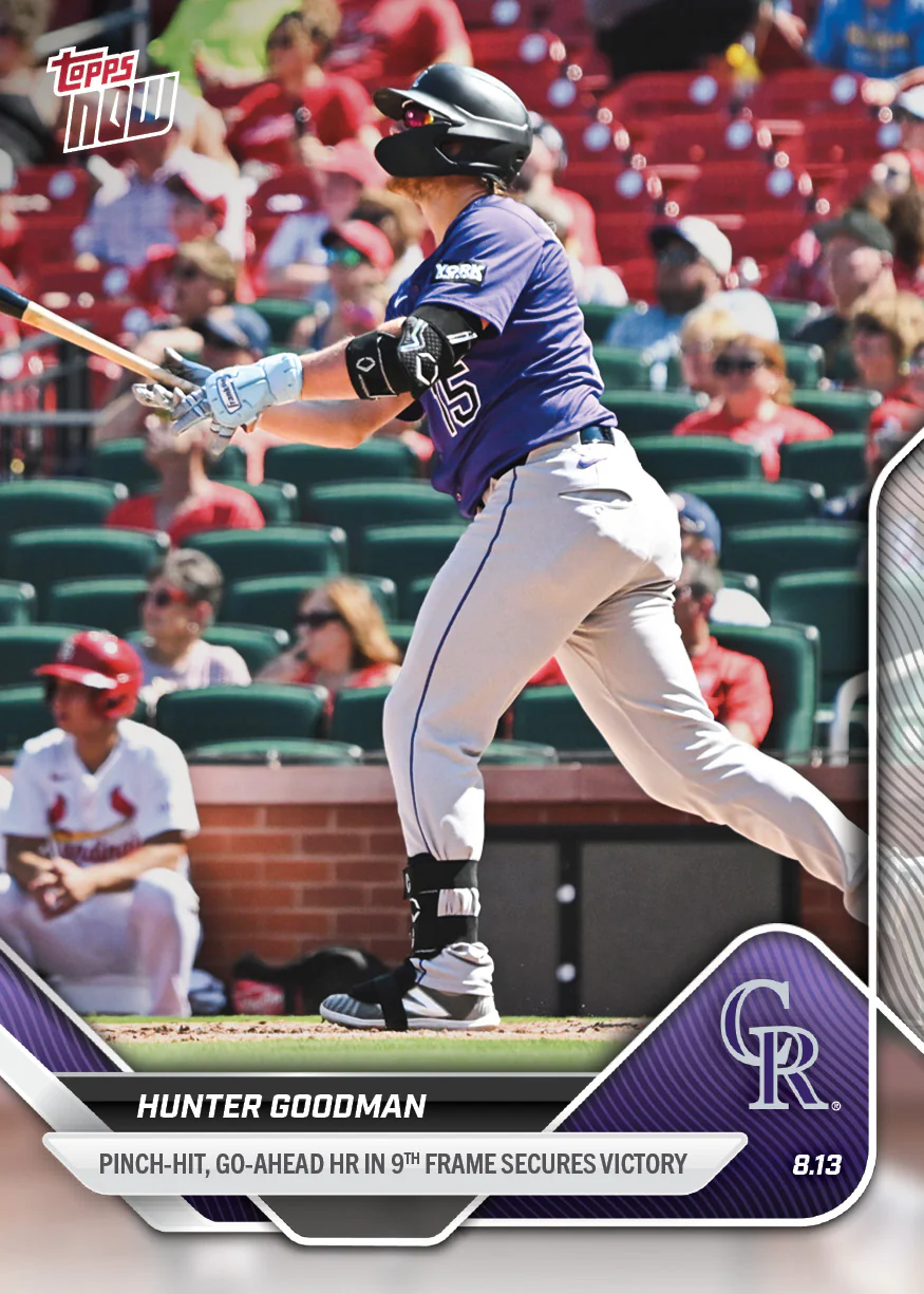 2025 Topps Now #554 Hunter Goodman