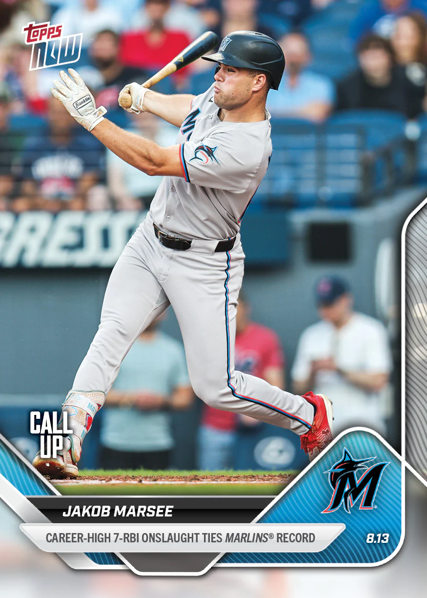 2025 Topps Now #556 Jakob Marsee
