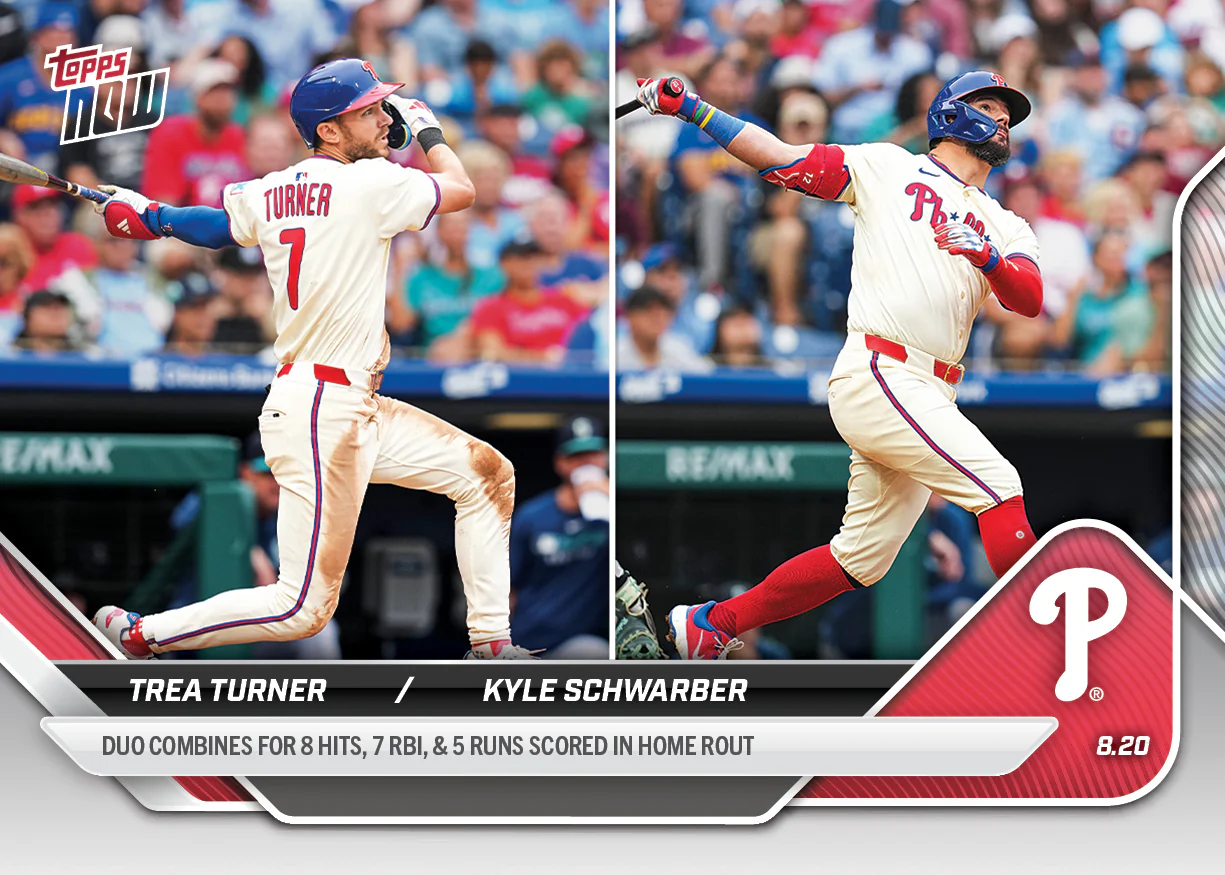 2025 Topps Now #584 Trea Turner / Kyle Schwarber