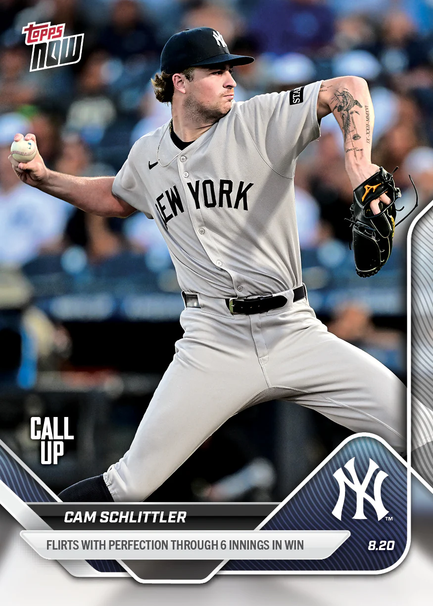 2025 Topps Now #587 Cam Schlittler