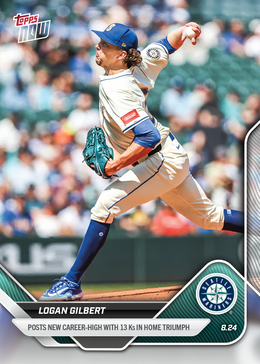 2025 Topps Now #605 Logan Gilbert