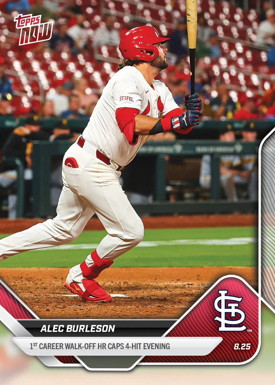 2025 Topps Now #608 Alec Burleson
