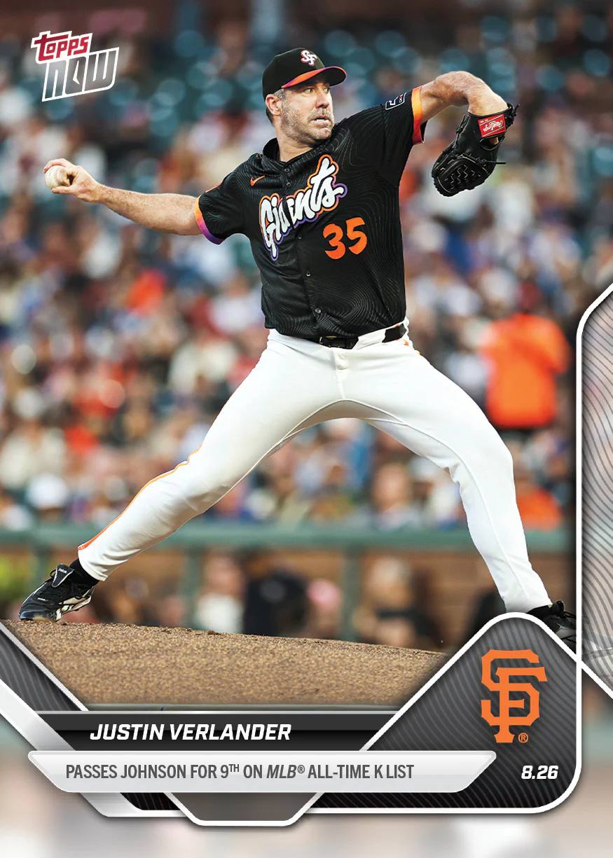 2025 Topps Now #614 Justin Verlander