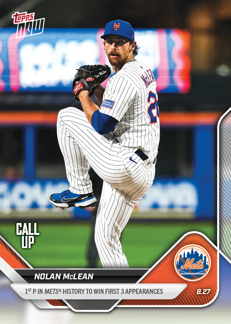 2025 Topps Now #616 Nolan McLean