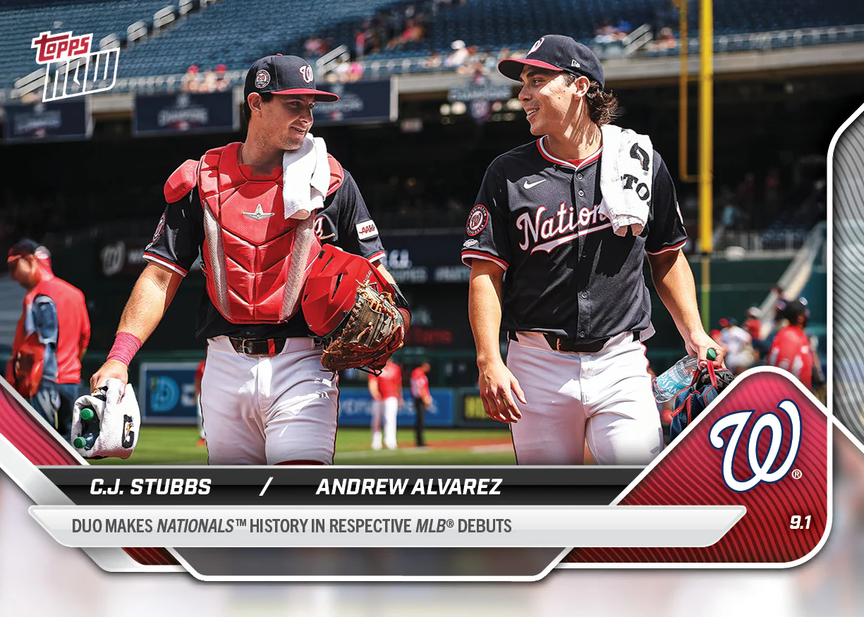 2025 Topps Now #647 C.J. Stubbs / Andrew Alvarez