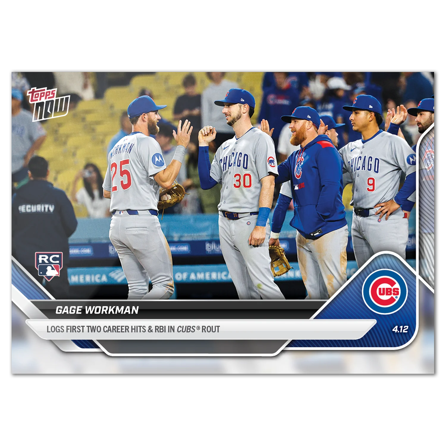2025 Topps Now #66 Gage Workman