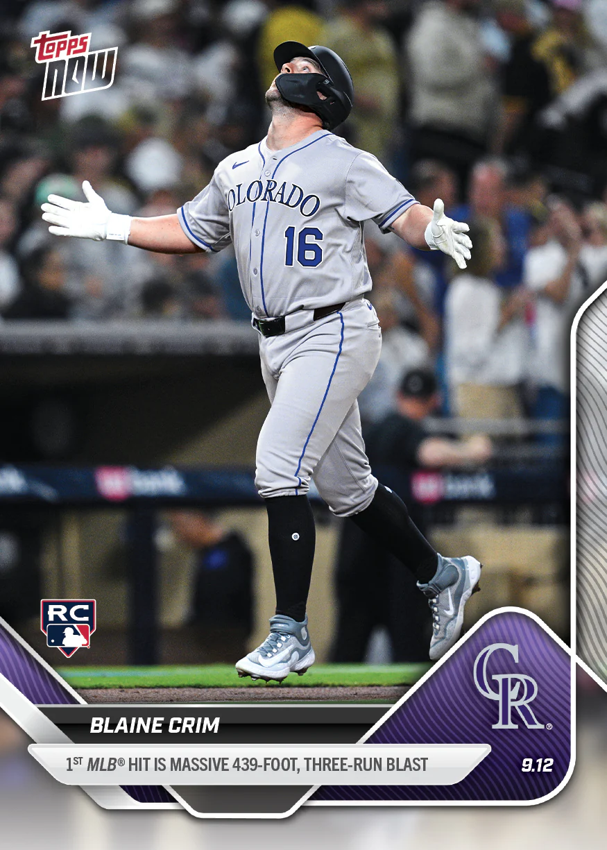 2025 Topps Now #700 Blaine Crim