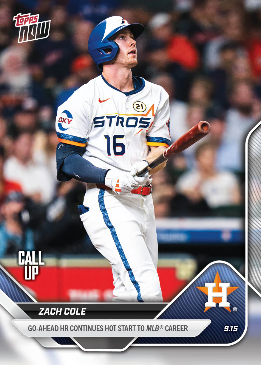2025 Topps Now #718 Zach Cole