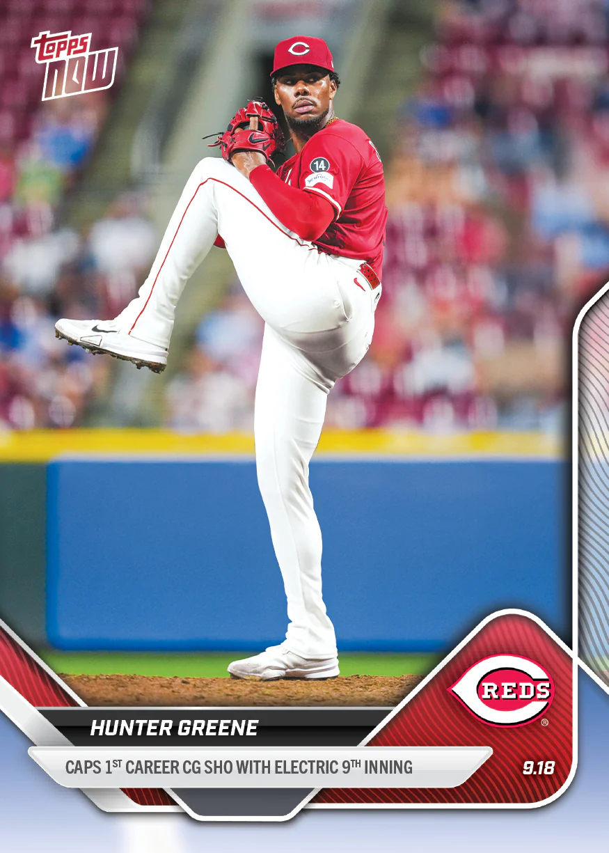 2025 Topps Now #728 Hunter Greene
