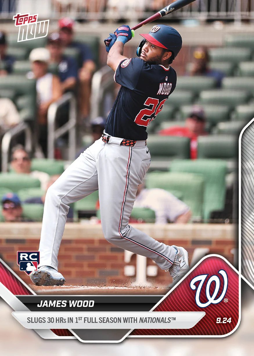 2025 Topps Now #758 James Wood