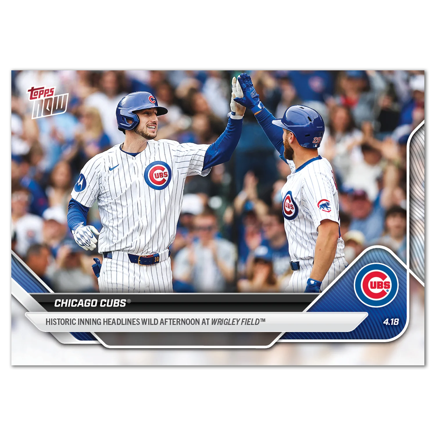 2025 Topps Now #79 Chicago Cubs