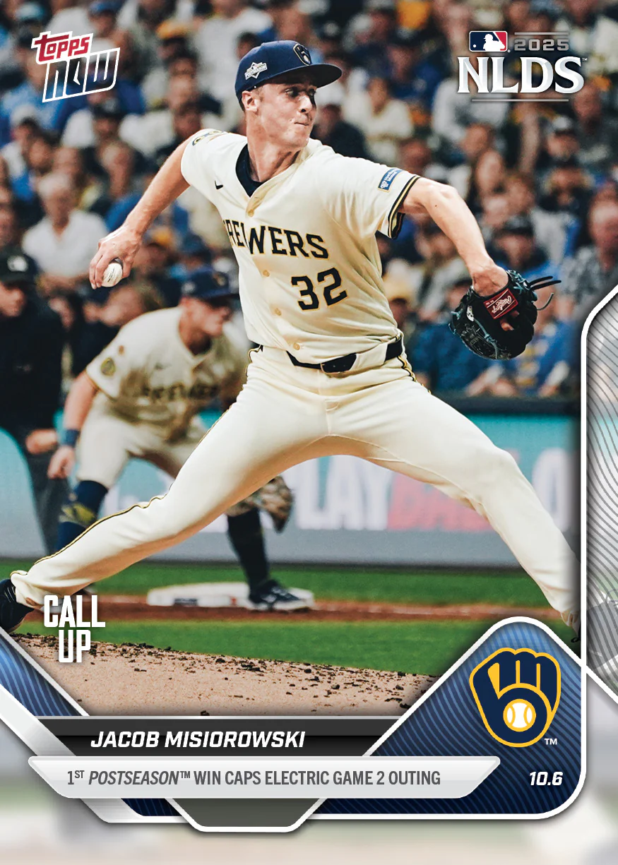 2025 Topps Now #833 Jacob Misiorowski