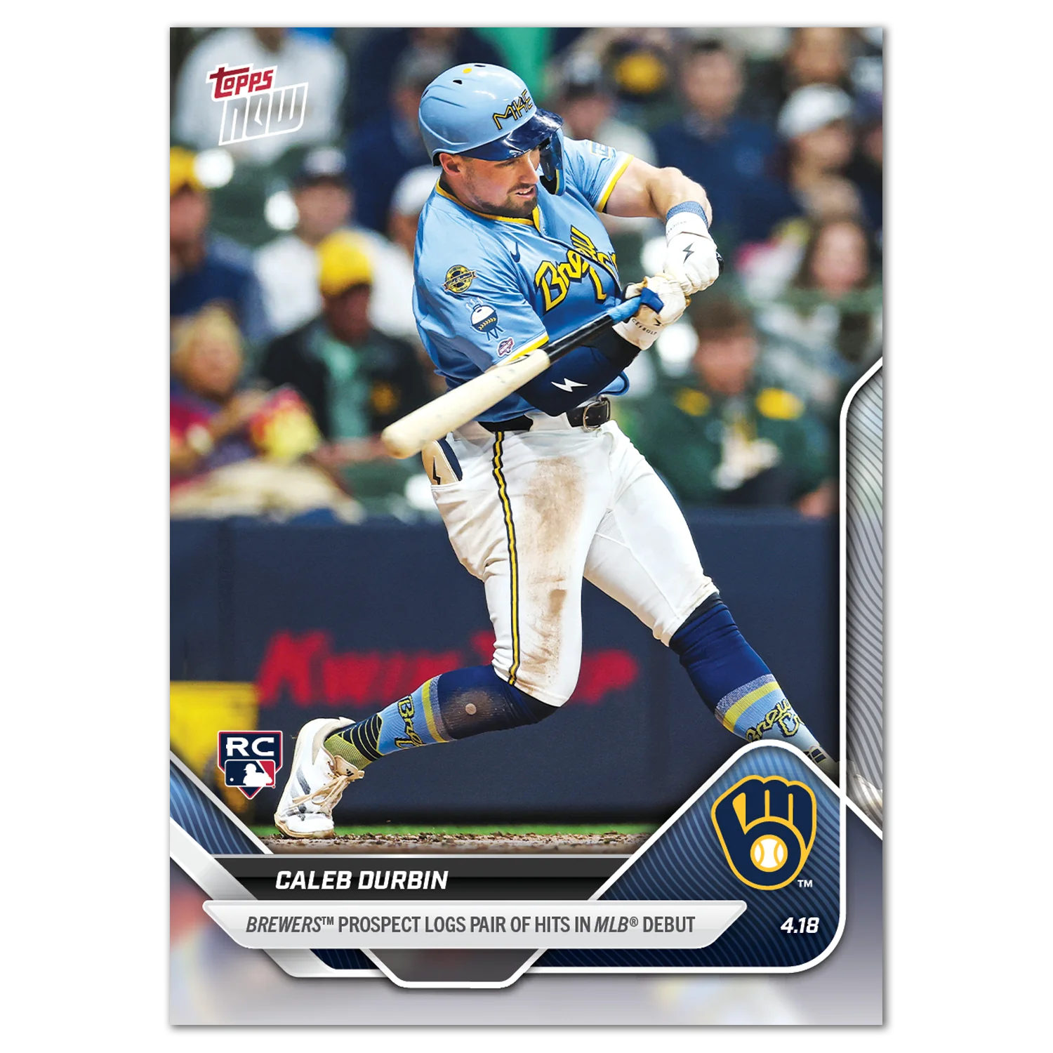 2025 Topps Now #85 Caleb Durbin