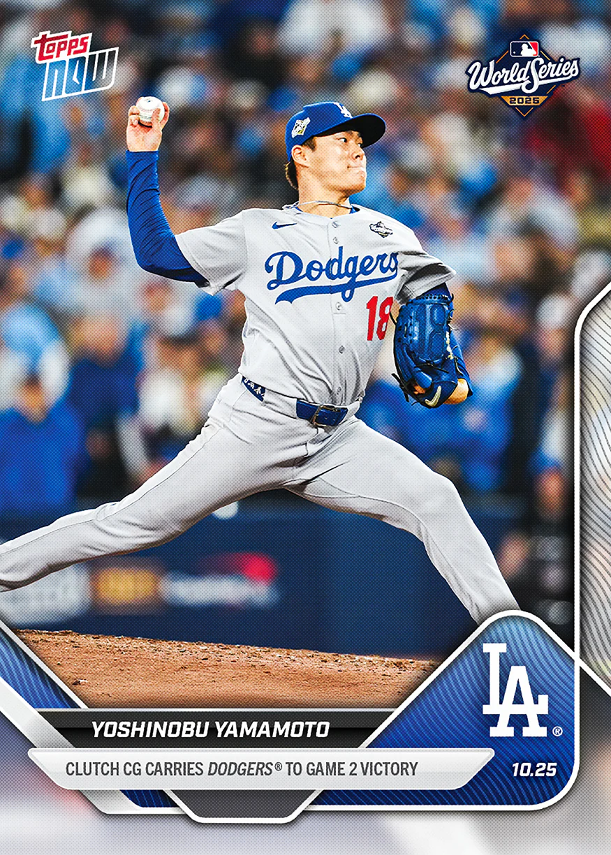 2025 Topps Now #901 Yoshinobu Yamamoto