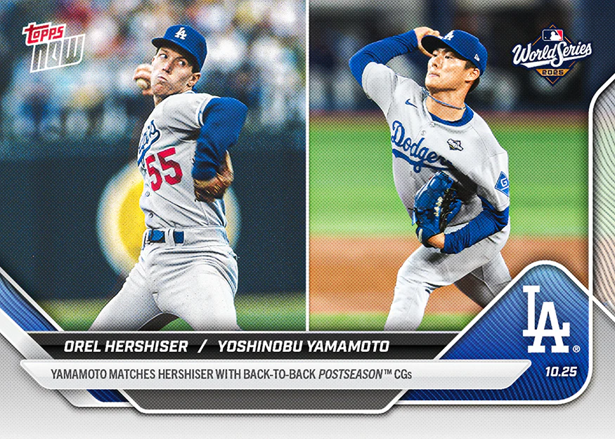 2025 Topps Now #902 Orel Hershiser / Yoshinobu Yamamoto