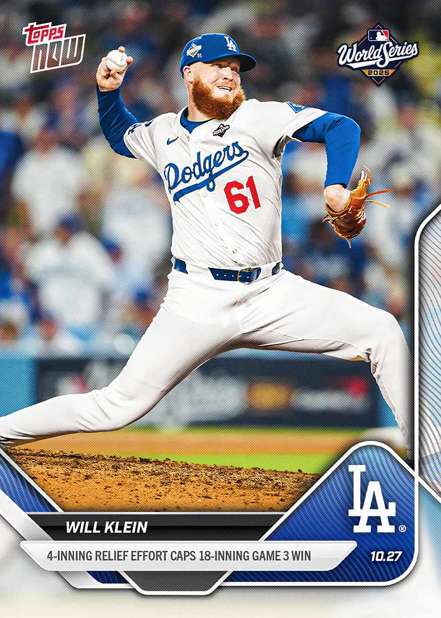 2025 Topps Now #907 Will Klein