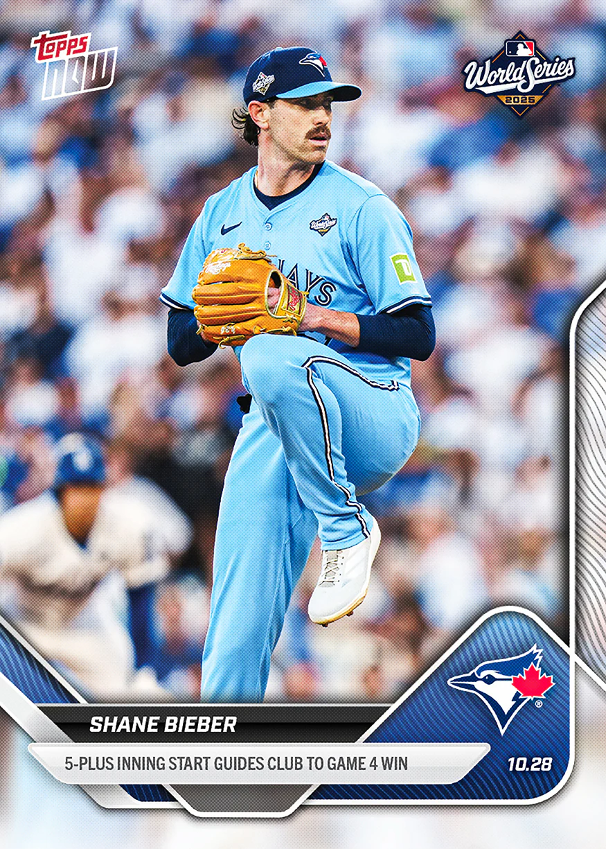 2025 Topps Now #910 Shane Bieber