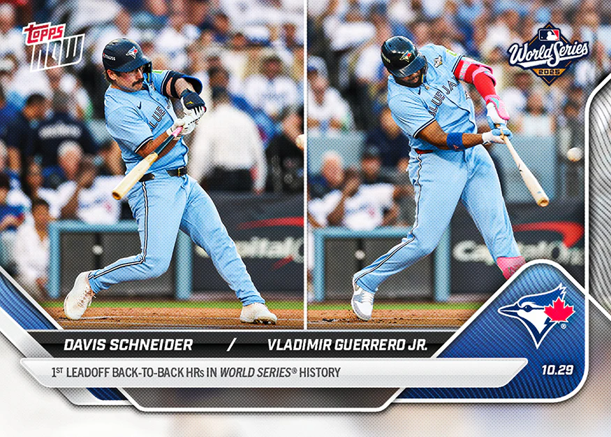 2025 Topps Now #912 Davis Schneider / Vladimir Guerrero Jr.