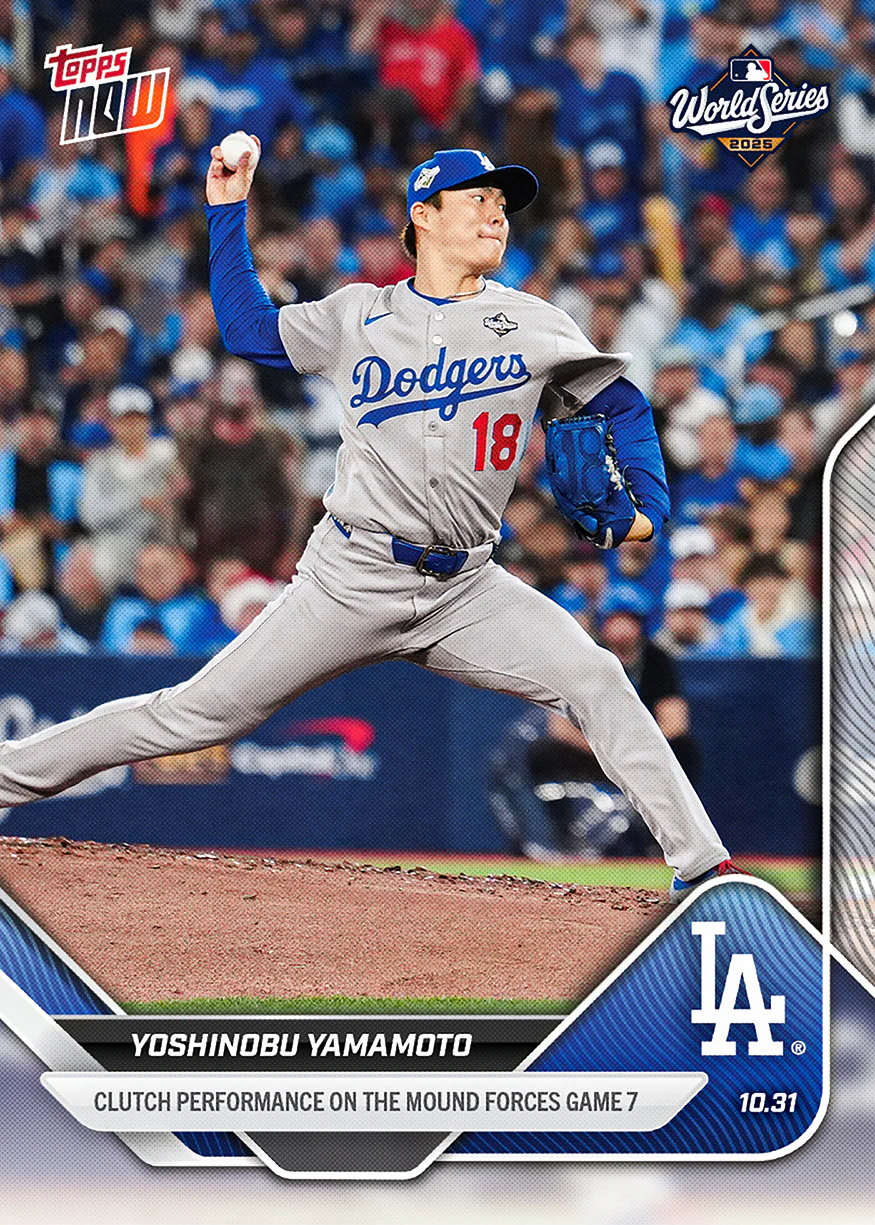 2025 Topps Now #916 Yoshinobu Yamamoto