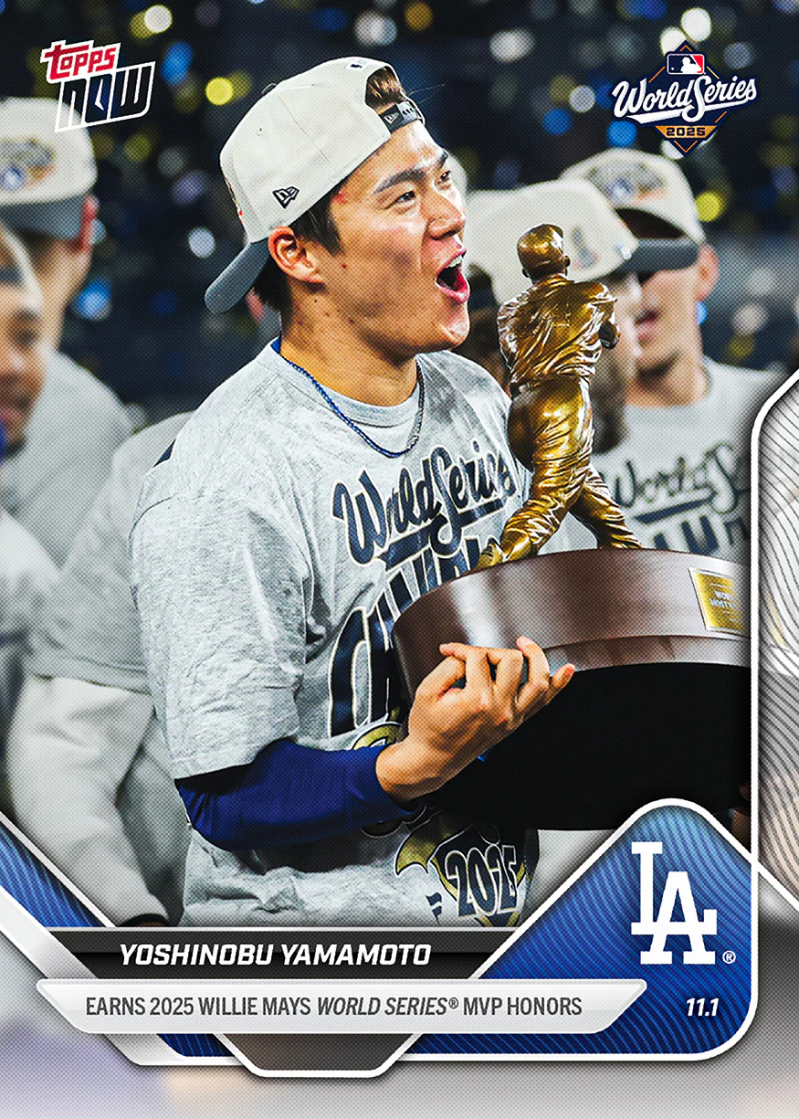 2025 Topps Now #926 Yoshinobu Yamamoto
