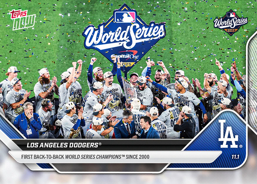 2025 Topps Now #929 Los Angeles Dodgers