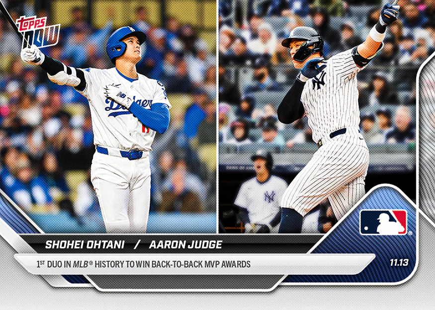 2025 Topps Now #OS-9 Aaron Judge /  Shohei Ohtani
