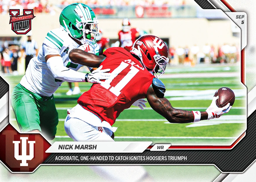 2026-27 Bowman U Football Topps NOW #2 Nick Marsh