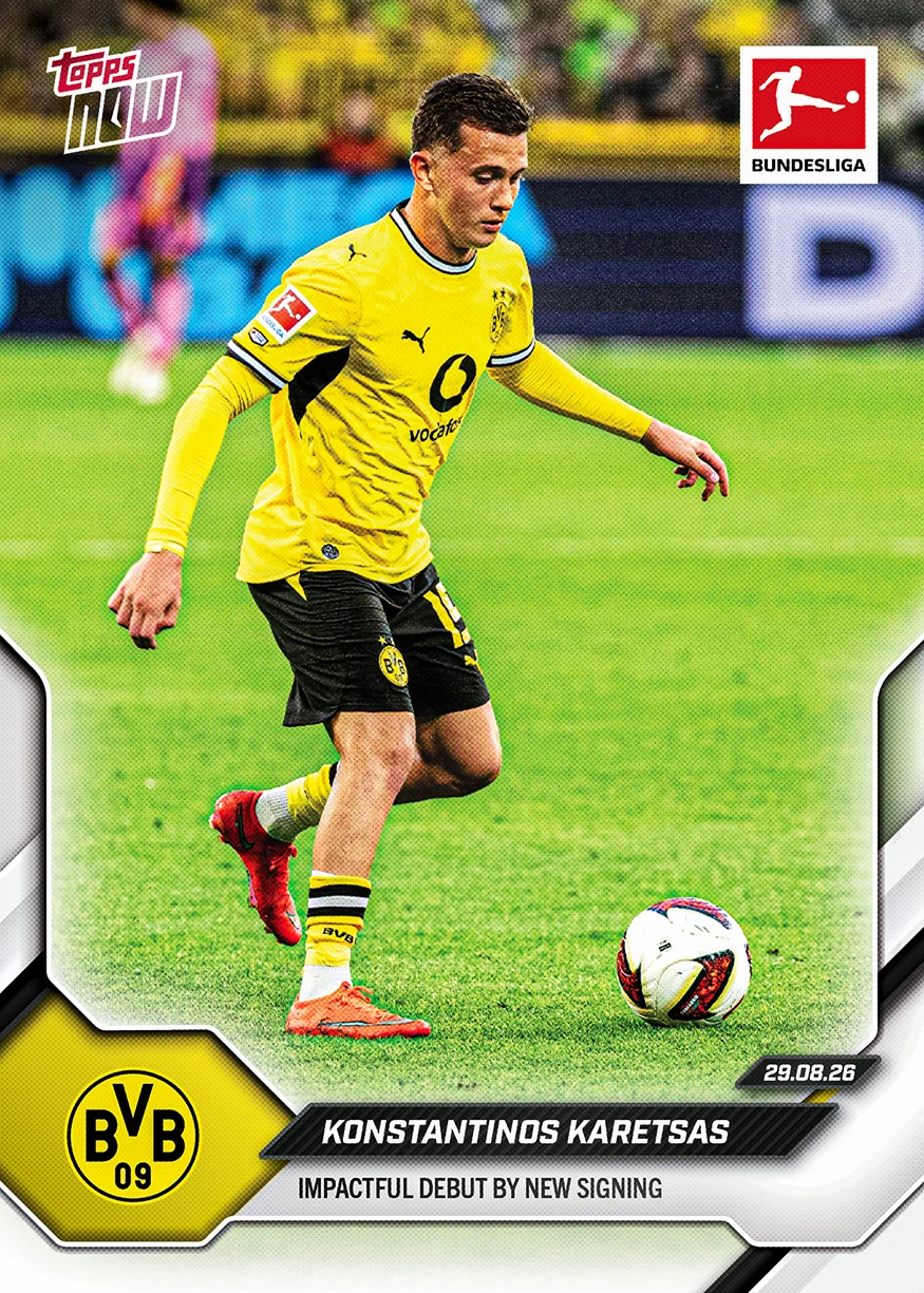 2026-27 Bundesliga Topps NOW #9 Konstantinos Karetsas