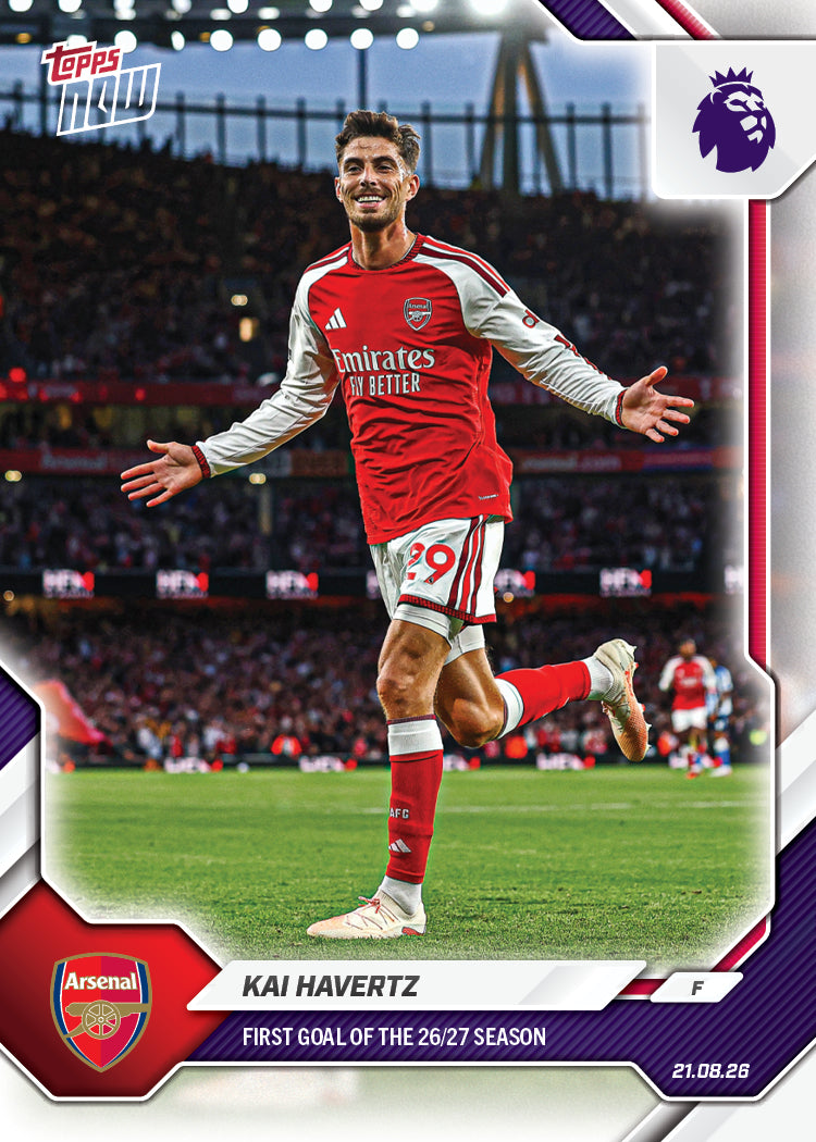 2026-27 Premier League Topps NOW #1 Kai Havertz
