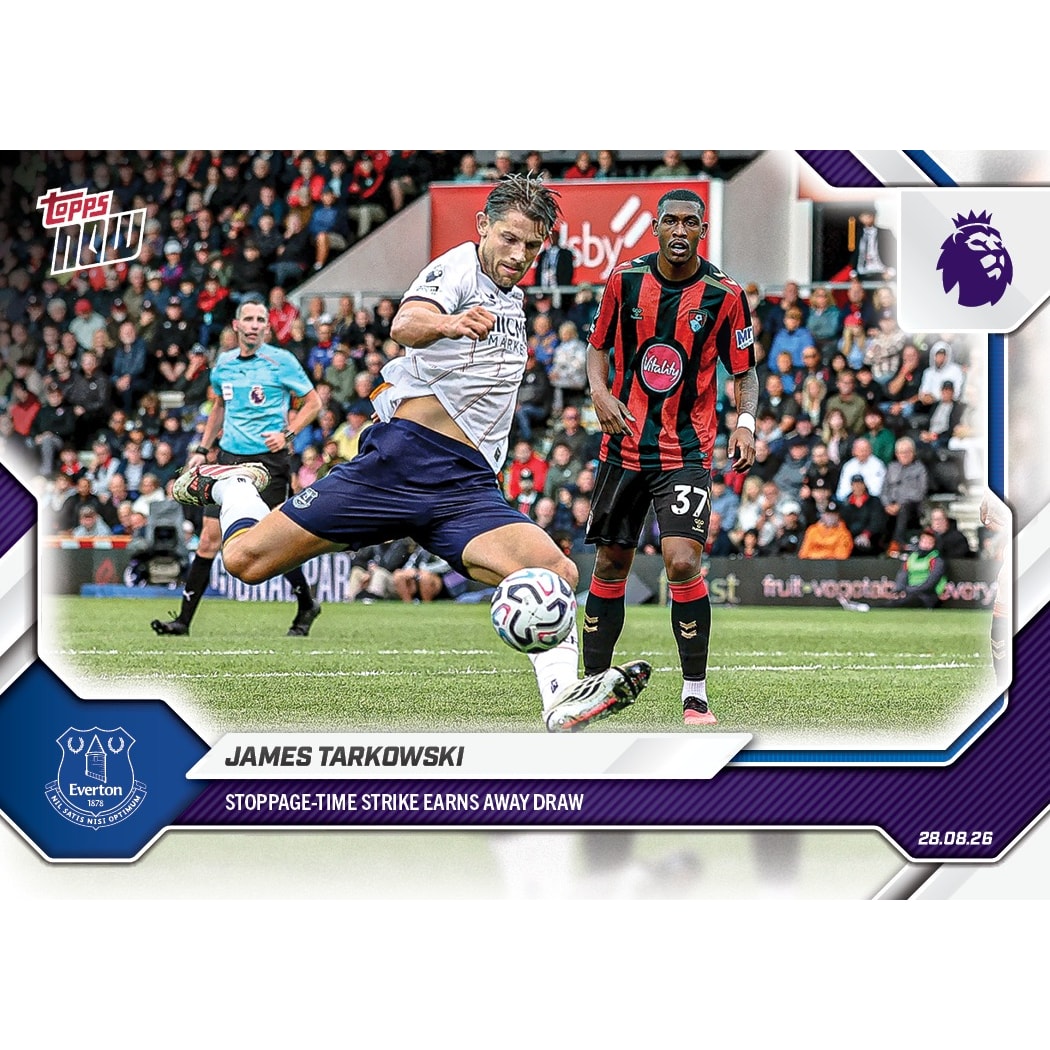 2026-27 Premier League Topps NOW #12 James Tarkowski