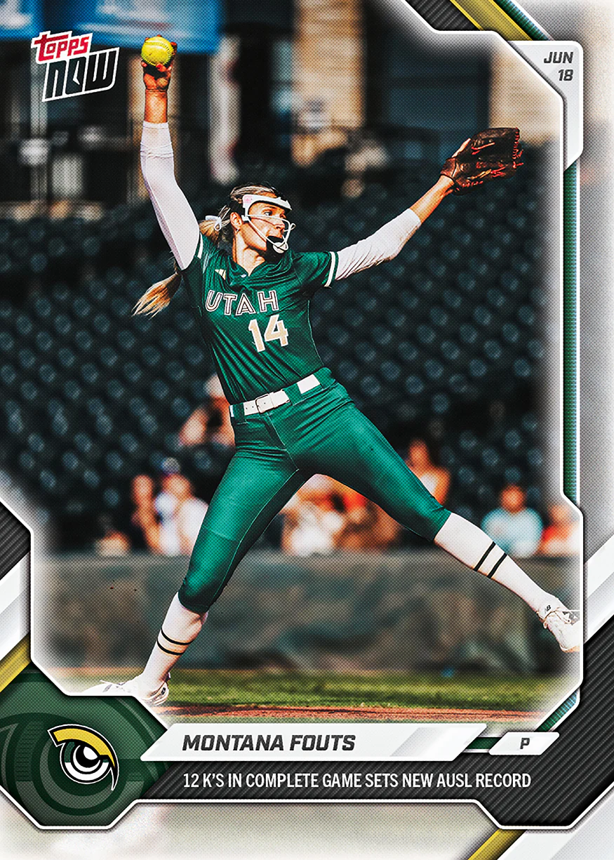 2026 AUSL Topps NOW #13 Montana Fouts
