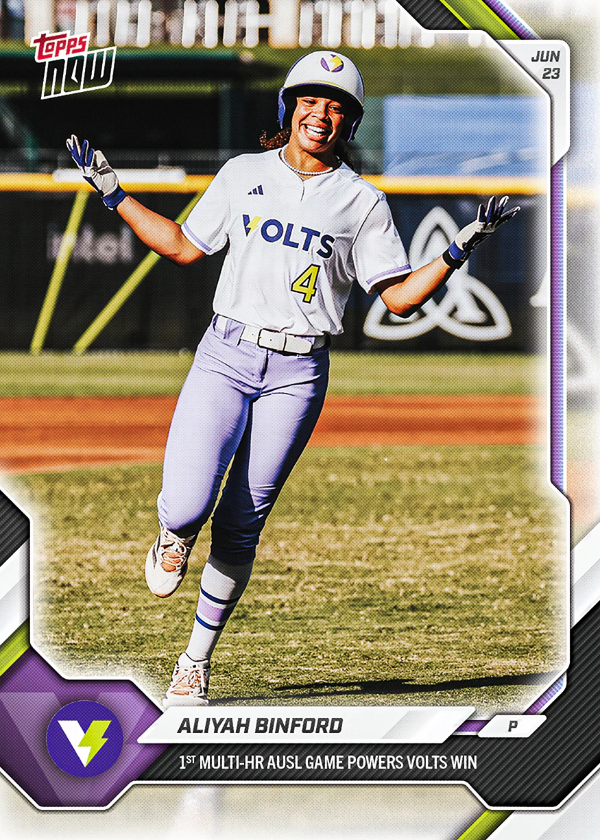 2026 AUSL Topps NOW #18 Aliyah Binford