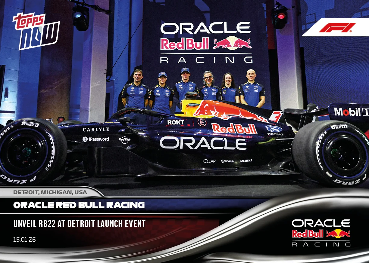 2026 Formula 1 Topps NOW #1 Oracle Red Bull Racing