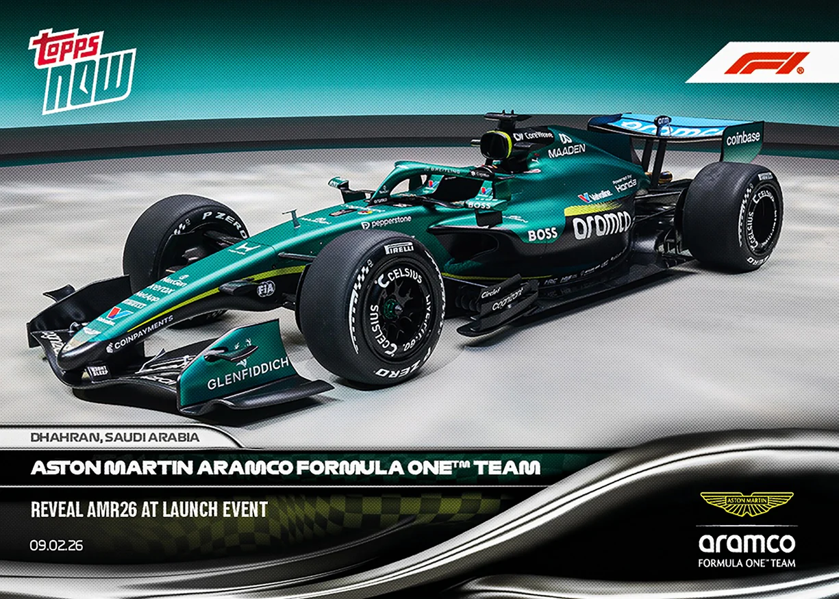 2026 Formula 1 Topps NOW #10 Aston Martin Aramco Formula One™ Team