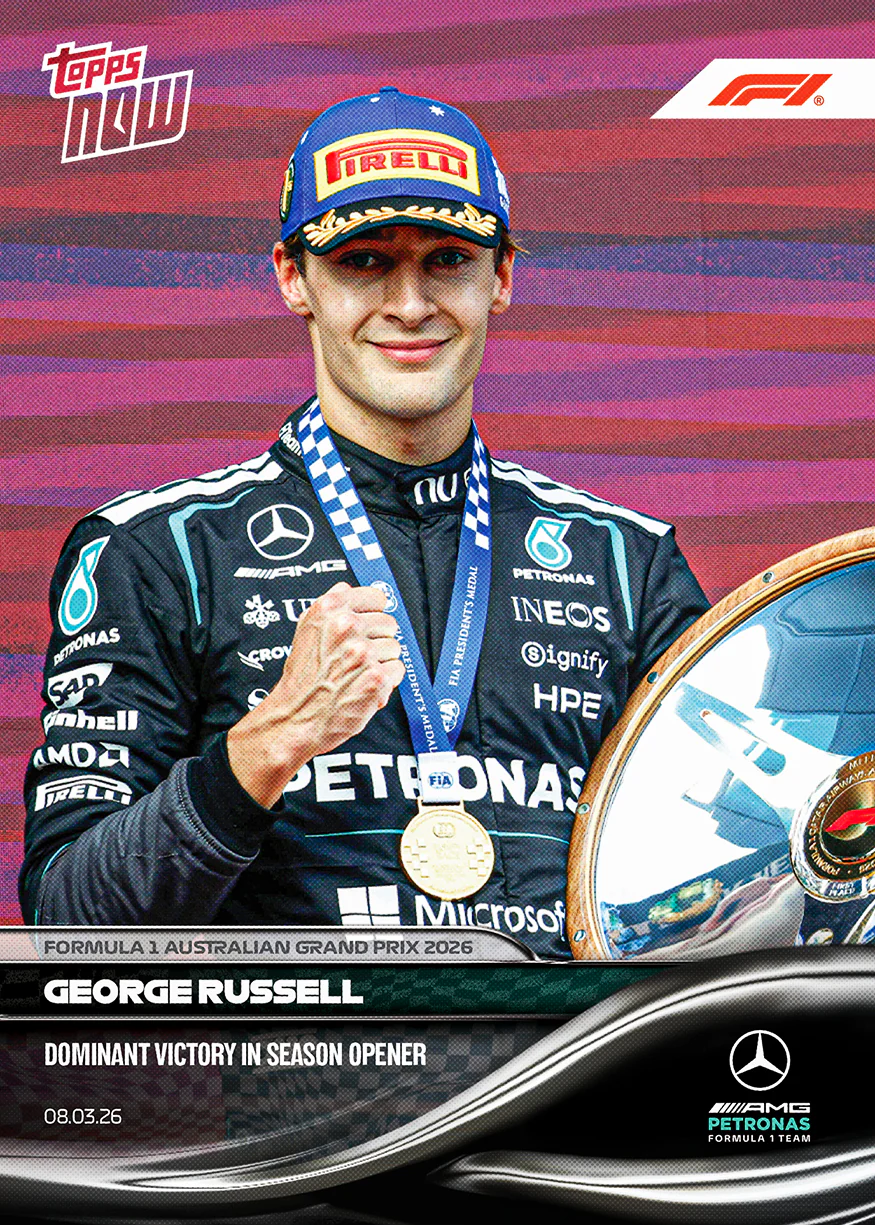 2026 Formula 1 Topps NOW #14 George Russell