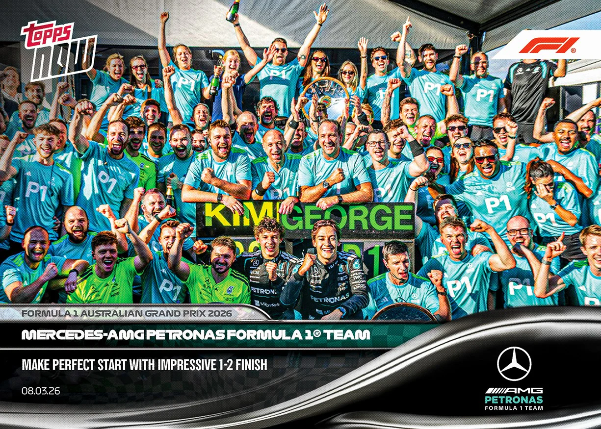 2026 Formula 1 Topps NOW #15 Mercedes-AMG PETRONAS Formula One Team