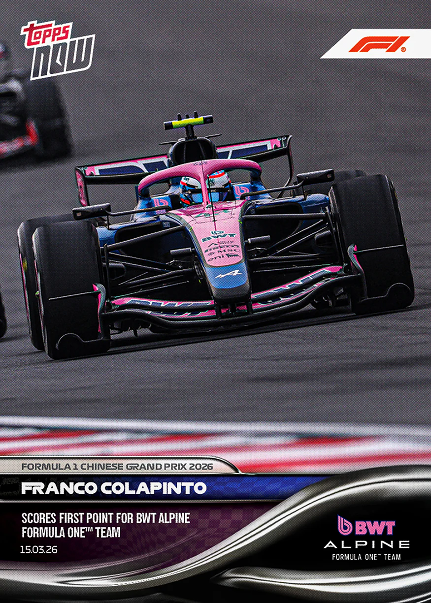 2026 Formula 1 Topps NOW #19 Franco Colapinto