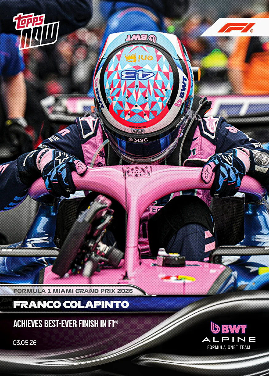 2026 Formula 1 Topps NOW #27 Franco Colapinto
