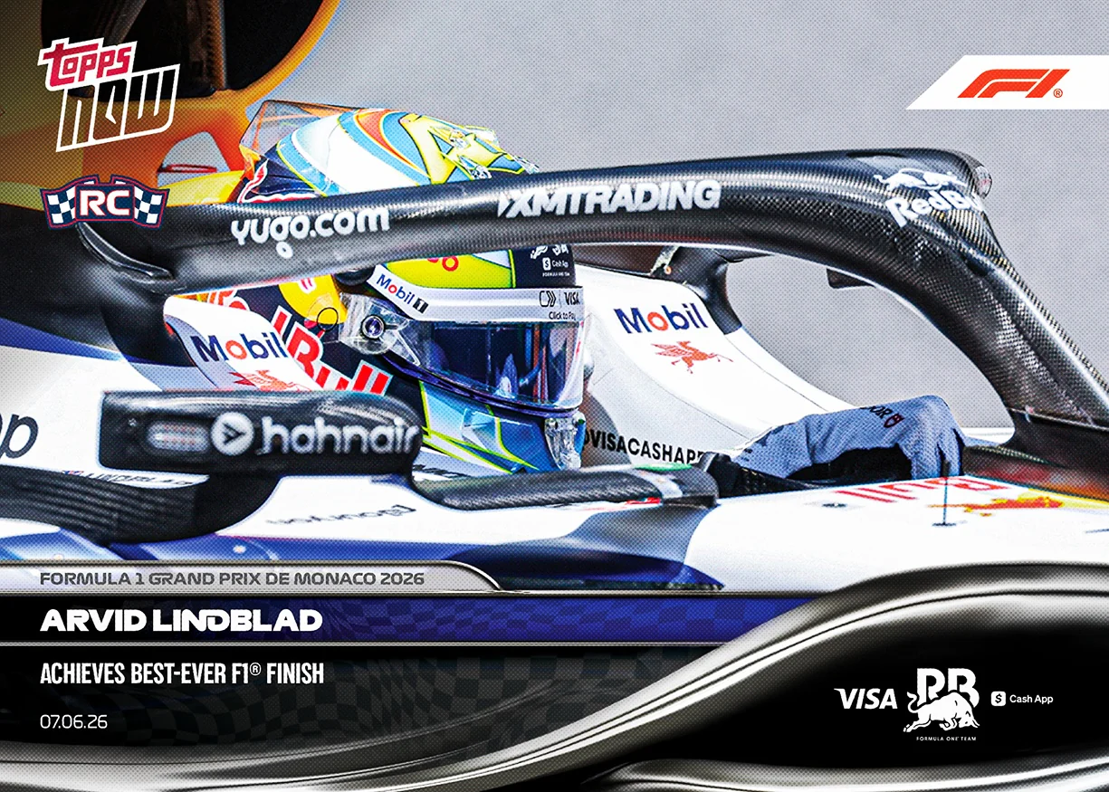 2026 Formula 1 Topps NOW #36 Arvid Lindblad